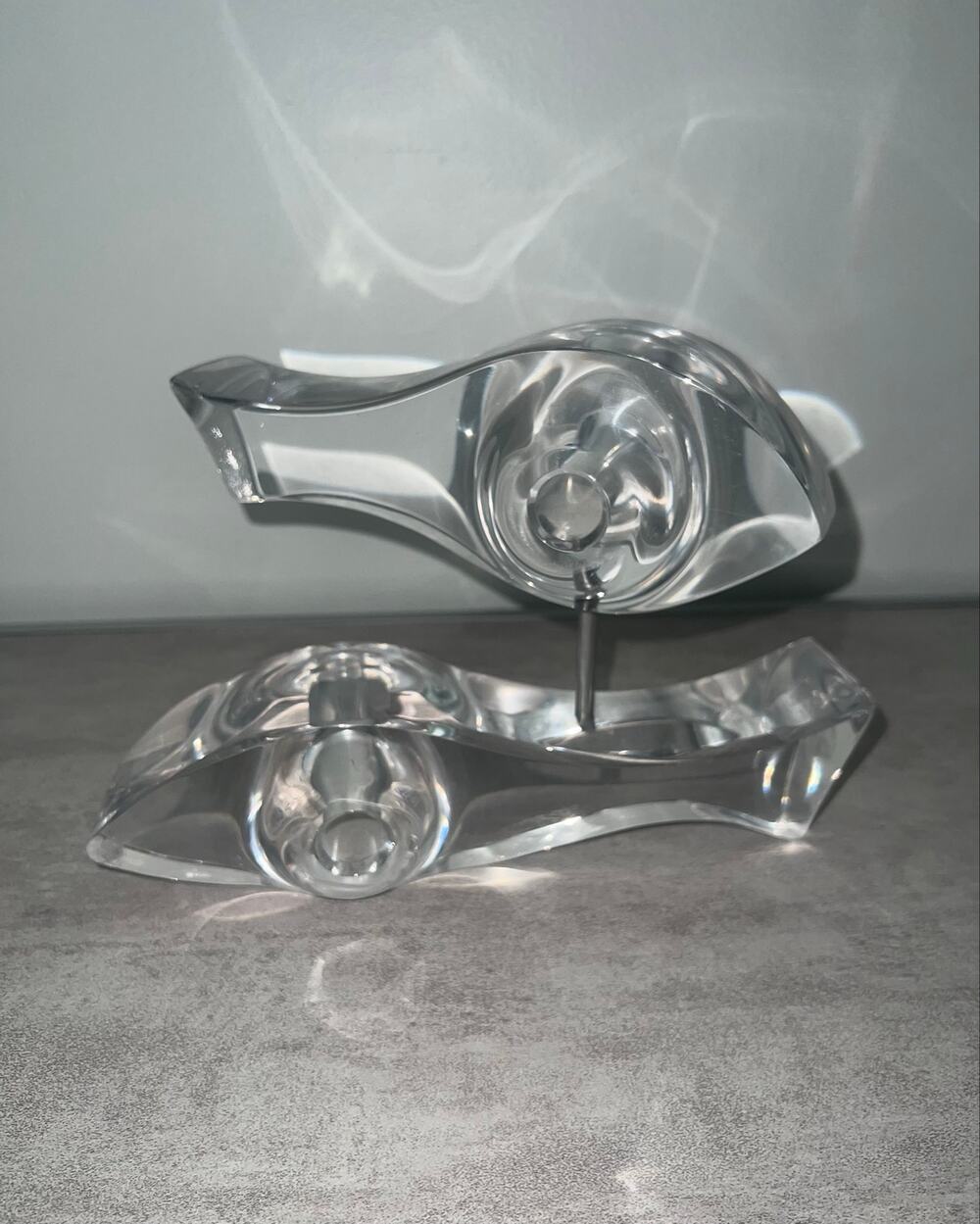 Astrolite for Ritts Lucite Fish Sculpture Abstract Made in USA MCM Figurine